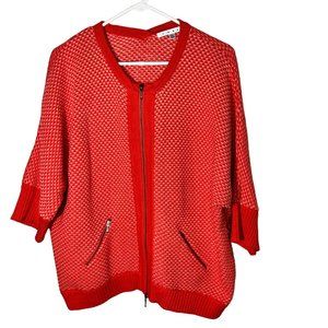 Cabi Orange Cocoon Sweater Size XL